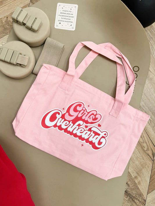 Girls Overheard Original Tote Bag (Pink)
