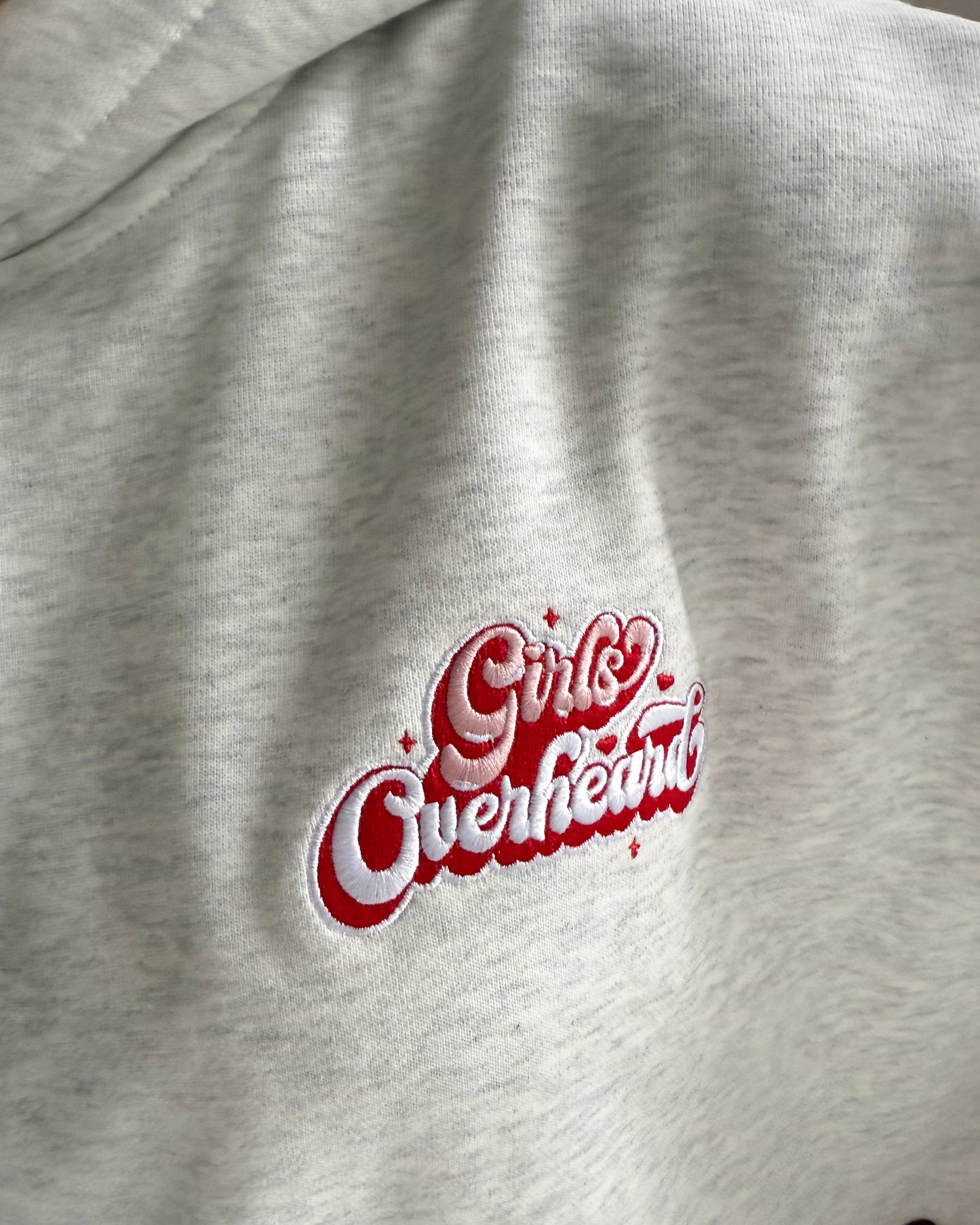 Girls Overheard Original Hoodie (Light Grey Marl)