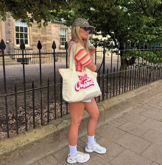Girls Overheard Original Tote Bag (Cream)